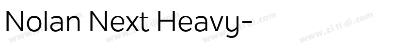 Nolan Next Heavy字体转换